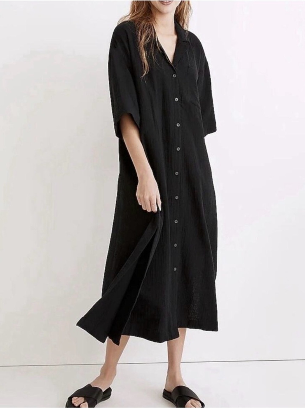 MADEWELL Lightest-spun Gauze Cover Up Maxi Dress